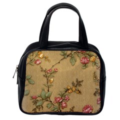 Flowers, Branches, Desenho, Edge, Leaves Classic Handbag (one Side) by kyorashop23