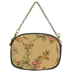 Flowers, Branches, Desenho, Edge, Leaves Chain Purse (one Side) by kyorashop23