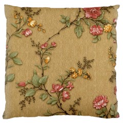 Flowers, Branches, Desenho, Edge, Leaves Large Cushion Case (two Sides) by kyorashop23