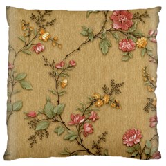 Flowers, Branches, Desenho, Edge, Leaves Standard Premium Plush Fleece Cushion Case (two Sides) by kyorashop23