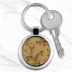 Flowers, Branches, Desenho, Edge, Leaves Key Chain (round) by kyorashop23