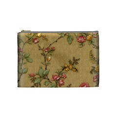 Flowers, Branches, Desenho, Edge, Leaves Cosmetic Bag (medium) by kyorashop23