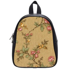 Flowers, Branches, Desenho, Edge, Leaves School Bag (small) by kyorashop23