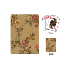 Flowers, Branches, Desenho, Edge, Leaves Playing Cards Single Design (mini)