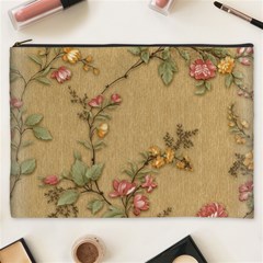 Flowers, Branches, Desenho, Edge, Leaves Cosmetic Bag (xxxl) by kyorashop23