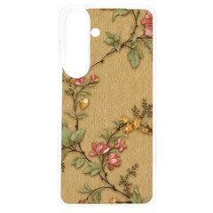 Flowers, Branches, Desenho, Edge, Leaves Samsung Galaxy S24 6 2 Inch Tpu Uv Case by kyorashop23