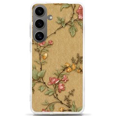 Flowers, Branches, Desenho, Edge, Leaves Samsung Galaxy S24 Ultra 6 9 Inch Tpu Uv Case by kyorashop23