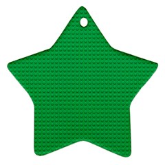 Green Lego Texture, Lego Background, Lego Texture, Green Star Ornament (two Sides)