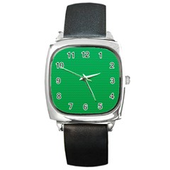 Green Lego Texture, Lego Background, Lego Texture, Green Square Metal Watch by kyorashop23