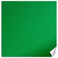 Green Lego Texture, Lego Background, Lego Texture, Green Canvas 12  X 12  by kyorashop23