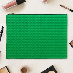 Green Lego Texture, Lego Background, Lego Texture, Green Cosmetic Bag (xl) by kyorashop23