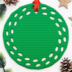 Green Lego Texture, Lego Background, Lego Texture, Green Ornament (round Filigree)