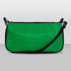 Green Lego Texture, Lego Background, Lego Texture, Green Shoulder Clutch Bag by kyorashop23