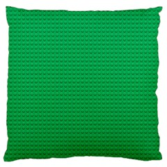 Green Lego Texture, Lego Background, Lego Texture, Green Large Cushion Case (one Side) by kyorashop23