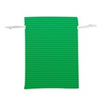 Green Lego Texture, Lego Background, Lego Texture, Green Lightweight Drawstring Pouch (S) Front