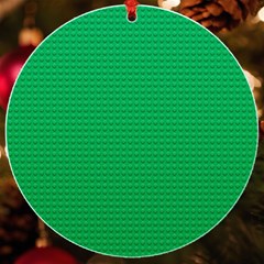 Green Lego Texture, Lego Background, Lego Texture, Green Uv Print Acrylic Ornament Round