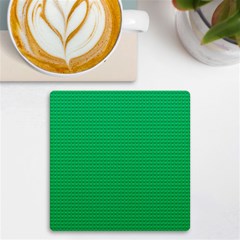 Green Lego Texture, Lego Background, Lego Texture, Green Uv Print Square Tile Coaster  by kyorashop23