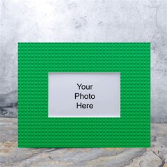 Green Lego Texture, Lego Background, Lego Texture, Green White Tabletop Photo Frame 4 x6  by kyorashop23