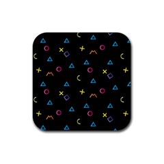 Kids , Kids , Background, Doodle Rubber Coaster (square) by kyorashop23