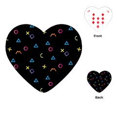 Kids , Kids , Background, Doodle Playing Cards Single Design (heart)