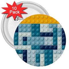 Lego, Background, Dots 3  Buttons (10 Pack) 