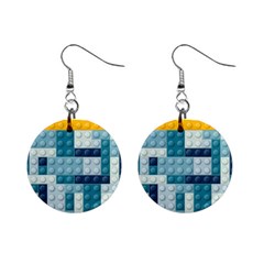 Lego, Background, Dots Mini Button Earrings by kyorashop23