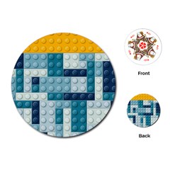 Lego, Background, Dots Playing Cards Single Design (round)