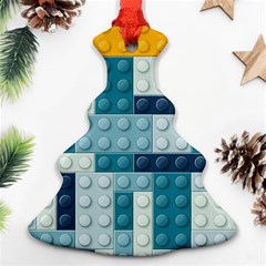 Lego, Background, Dots Christmas Tree Ornament (two Sides)