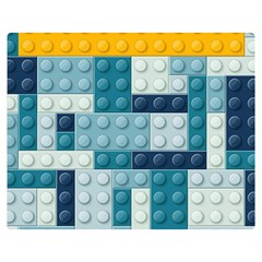 Lego, Background, Dots Two Sides Premium Plush Fleece Blanket (teen Size) by kyorashop23