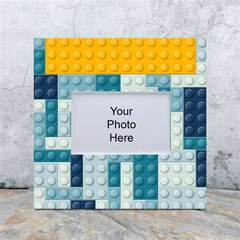 Lego, Background, Dots White Box Photo Frame 4  X 6  by kyorashop23