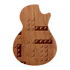 Lego, Background, Dots Guitar Shape Wood Guitar Pick Holder Case And Picks Set by kyorashop23