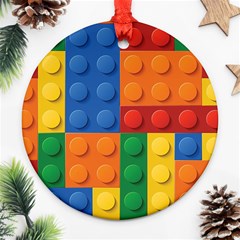 Lego, Constructor Round Ornament (two Sides)