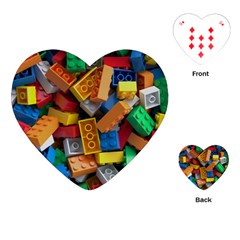 Lego, Toy Block, Colorfulness, Kids Playing Cards Single Design (heart)