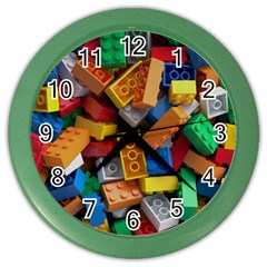 Lego, Toy Block, Colorfulness, Kids Color Wall Clock by kyorashop23