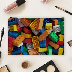 Lego, Toy Block, Colorfulness, Kids Cosmetic Bag (large) by kyorashop23