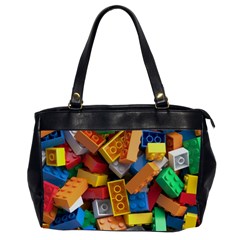 Lego, Toy Block, Colorfulness, Kids Oversize Office Handbag (2 Sides) by kyorashop23