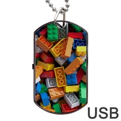 Lego, Toy Block, Colorfulness, Kids Dog Tag Usb Flash (one Side) by kyorashop23