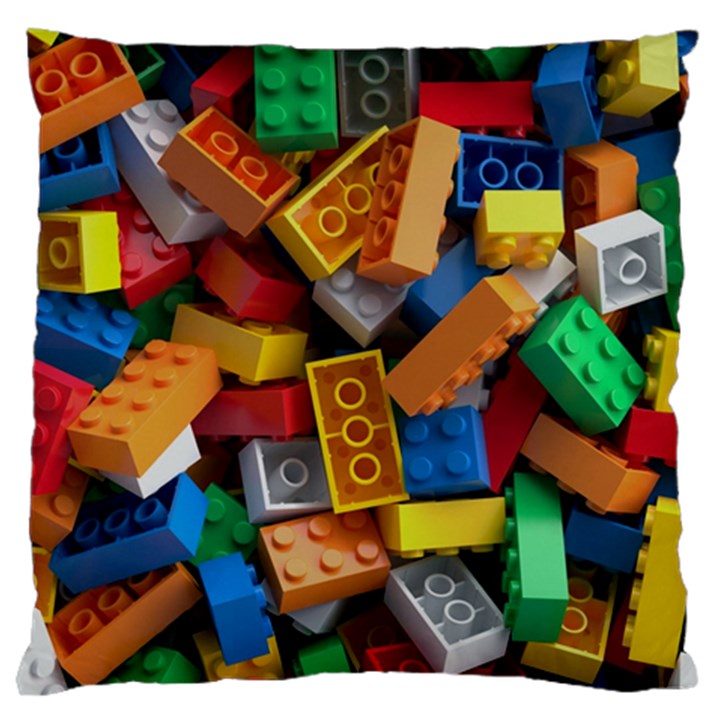 Lego, Toy Block, Colorfulness, Kids Large Cushion Case (One Side)