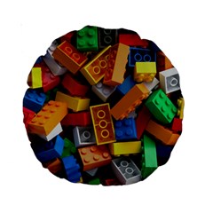 Lego, Toy Block, Colorfulness, Kids Standard 15  Premium Round Cushions by kyorashop23