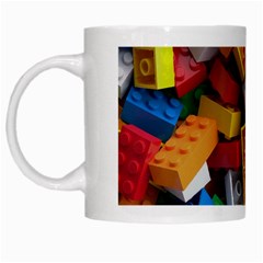 Lego, Toy Block, Colorfulness White Mug by kyorashop23