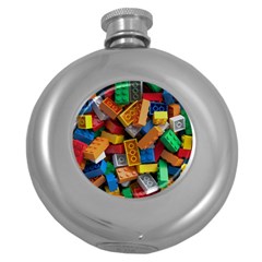 Lego, Toy Block, Colorfulness Round Hip Flask (5 Oz) by kyorashop23