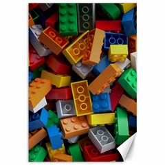 Lego, Toy Block, Colorfulness Canvas 12  X 18  by kyorashop23