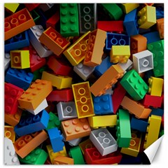 Lego, Toy Block, Colorfulness Canvas 20  X 20  by kyorashop23