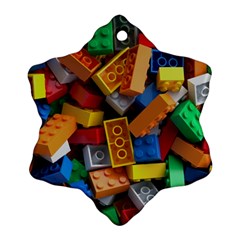 Lego, Toy Block, Colorfulness Snowflake Ornament (two Sides)