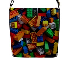 Lego, Toy Block, Colorfulness Flap Closure Messenger Bag (l) by kyorashop23