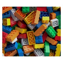 Lego, Toy Block, Colorfulness Two Sides Premium Plush Fleece Blanket (kids Size) by kyorashop23