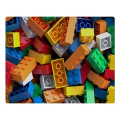 Lego, Toy Block, Colorfulness Two Sides Premium Plush Fleece Blanket (large) by kyorashop23