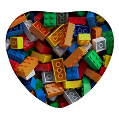 Lego, Toy Block, Colorfulness Heart Glass Fridge Magnet (4 Pack) by kyorashop23