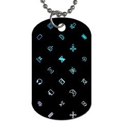 Noice, Dark, Gamer, Games, Gaming, Logo Dog Tag (One Side)