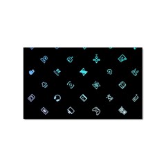 Noice, Dark, Gamer, Games, Gaming, Logo Sticker Rectangular (10 pack)